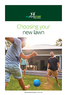 myhomeTURF's "Choosing your new lawn" guide. 